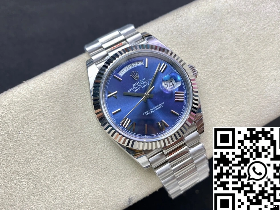 M228236-0007 Rolex Dial Factory EW Date Day Blue 0130